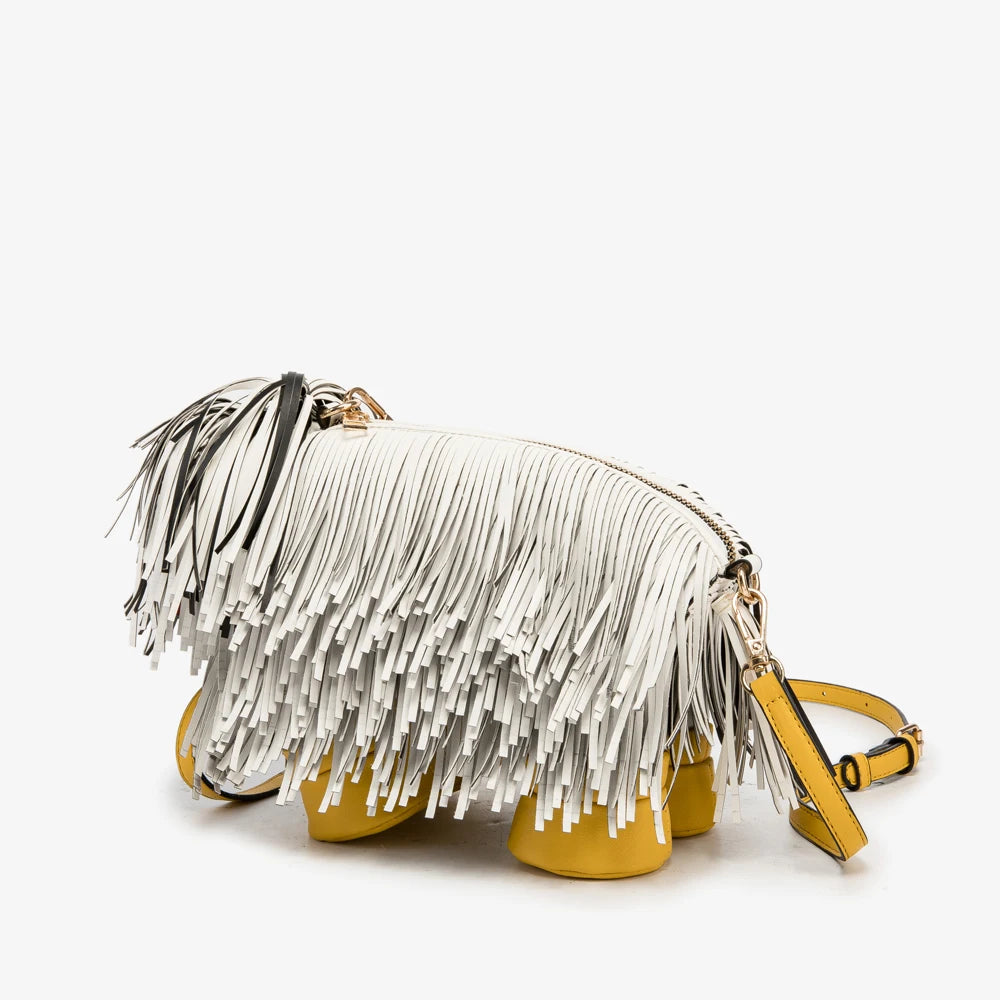 Luxury Designer Cute dog shape, Leather crossbody shoulder bag