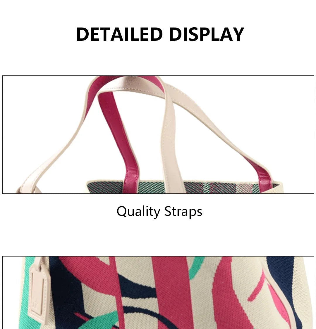 CH Canvas Tote Bag Spacious Lightweight Stylish Large Capacity Adjustable Pocket Durable Versatile Luxury Daily Travel Chic