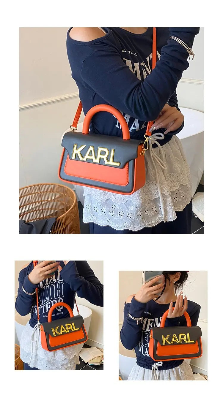 Solid Color Diaper Bag Letter Logo High End Minimalist Trendy Tote Bag For Women Shoulder Bag Large Capacity