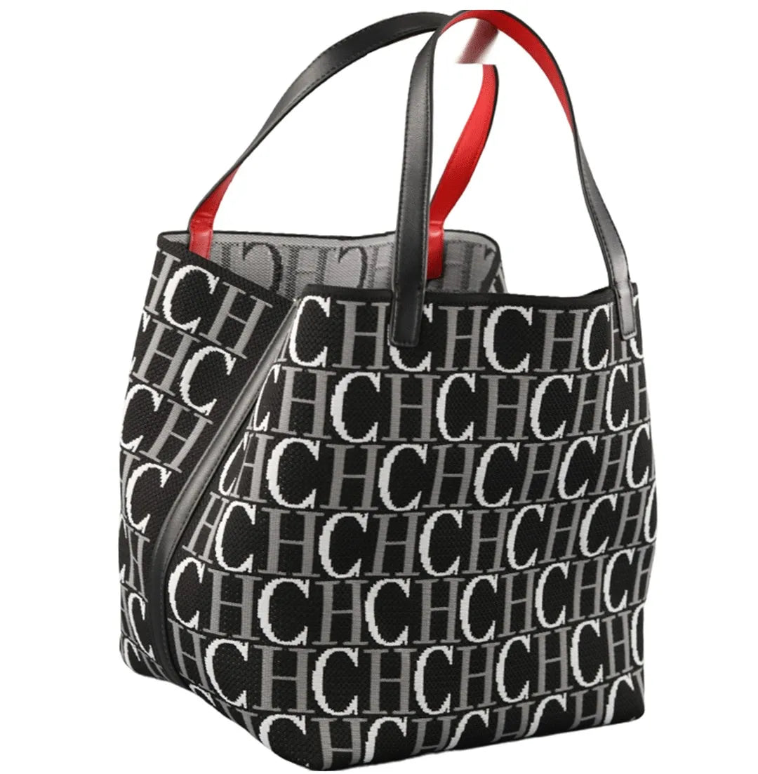 CH Brand Women's Handbag Autumn/Winter New Large Capacity Multi functional Letter Flyknit Design 2026 New Women's Tote Bag