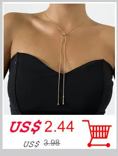 Ingemark Kpop Snake Chain Choker Necklace for Women Wedding On The Neck Temperament Ball Pendant Thin Link Party Jewelry