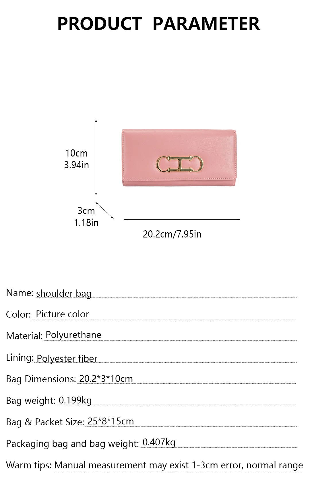 CH Womens Long Wallet Clutch Purse with Gold Metal Logo Large Capacity Card Holder Coin Purse for Ladies
