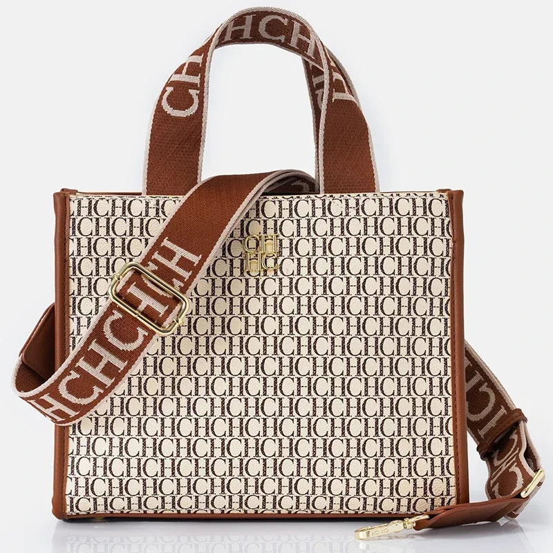 CH Fashion Monogram Print High Quality Metal Logo Casual Light Luxury Brand Designer 2026 New Women's Handbag