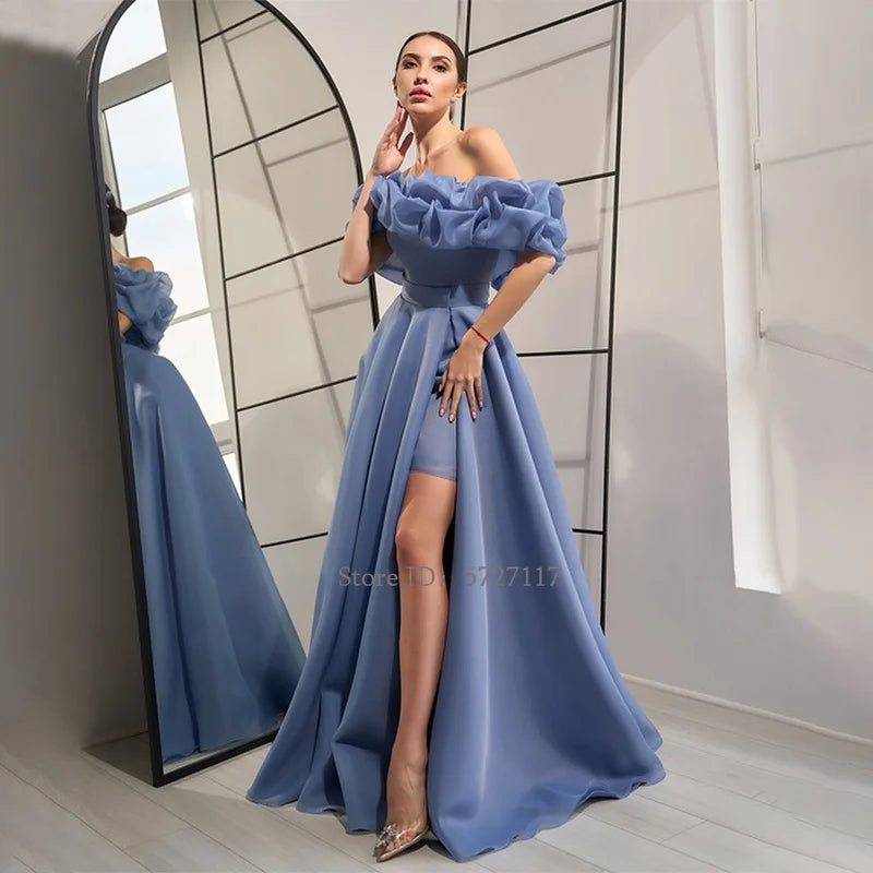 Grace Off-Shoulder Evening Gown