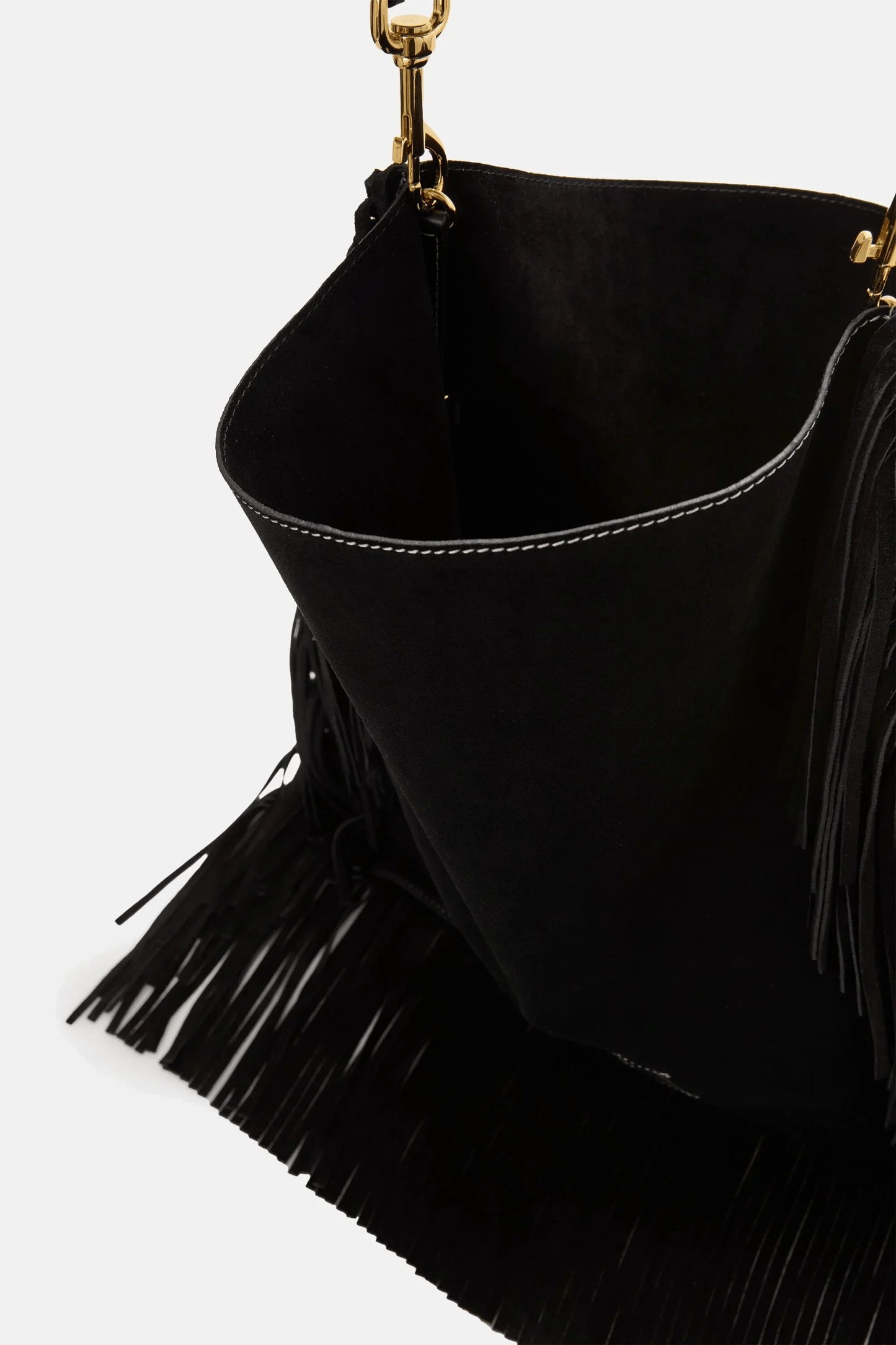 CH Leather Suede Fringe Hobo Bag Brown Large Capacity Tassel Shoulder Bag Retro Western Style Casual Handbag For Women Daily