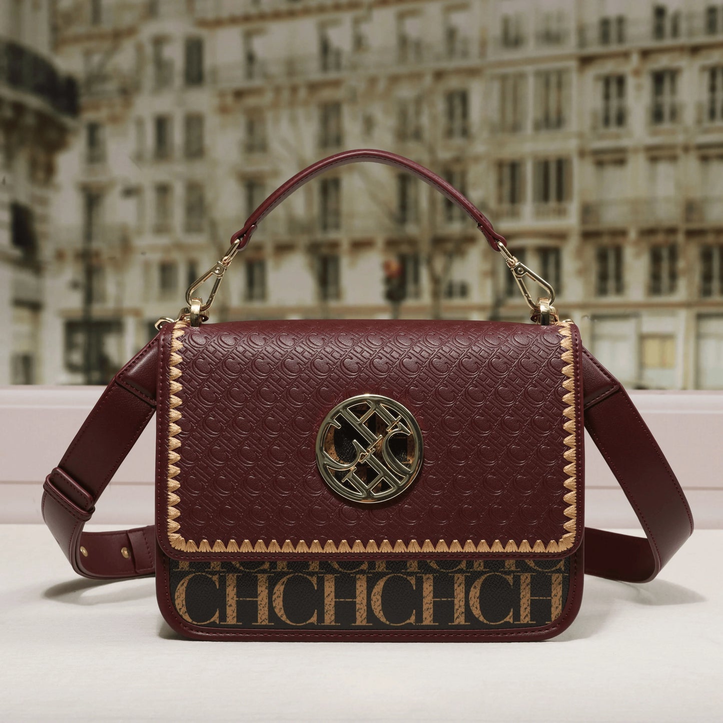Solid Design Shoulder Bag Dark Letter Embossed Ladies Party Bag Exquisite Luxury Brand Fashion Vintage Design Handbag Classic
