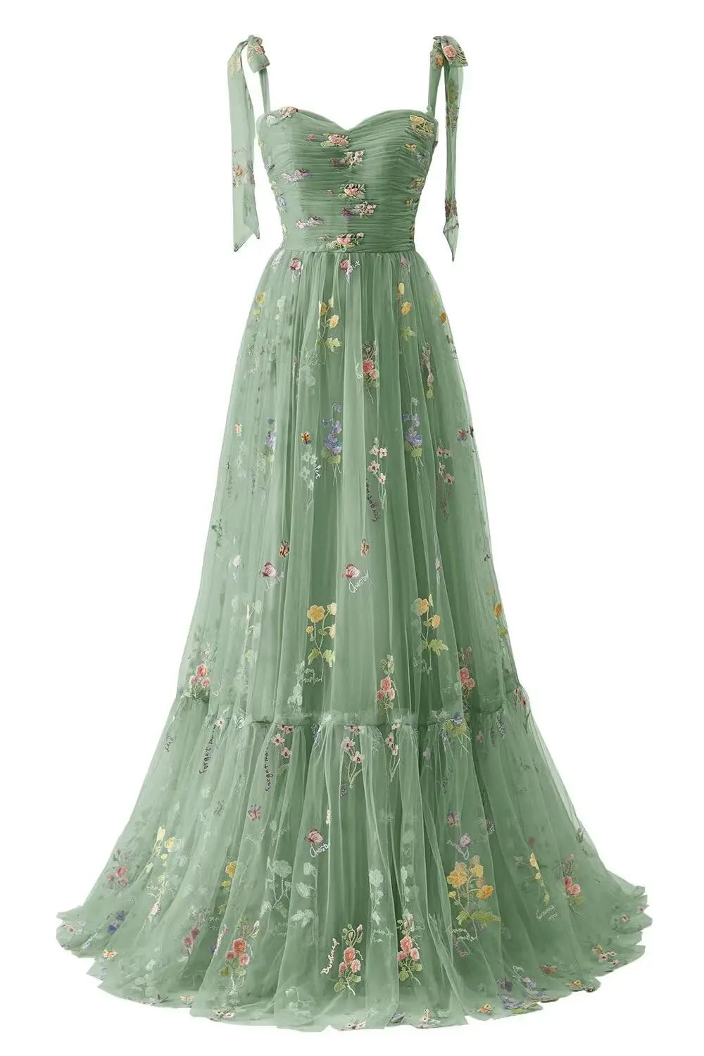 Lace Elegant Dress Women for Wedding Party Tulle Prom Dresses for Women Flower Embroidery A Line Formal Evening Party Gown