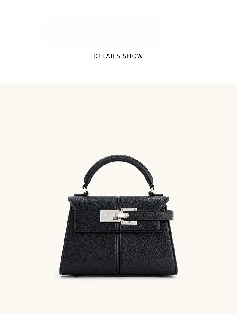 JW PEI Trapezoidal Bag, New Style, Genuine Leather, Women's Bag, High-End, Versatile, Crossbody Bag, Fashionable, Niche Style