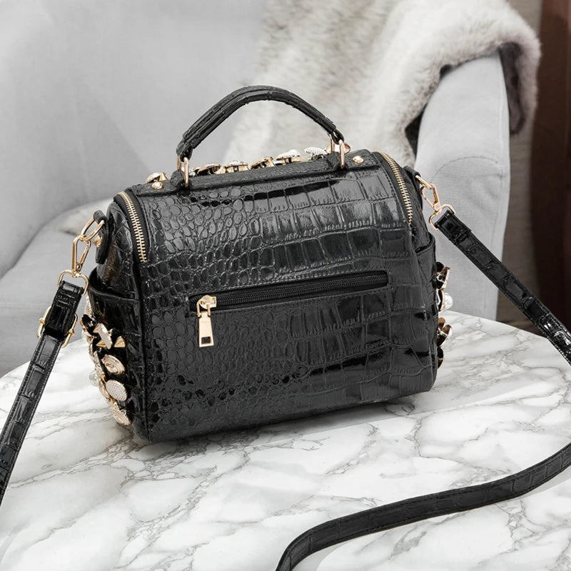 Handbag for women purses and handbag luxury Designer Handmade Women's bag Casual black bucket Female Messenger shoulder Bag new