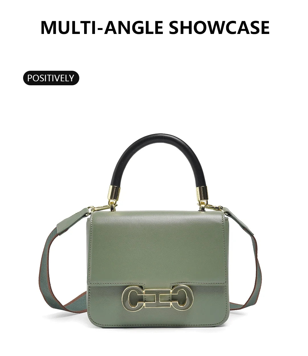 CH New PU+TPU Hand Bag 20x16x7cm Multi-Compartment Purse, 6 Colors Black Camel Cream Green Maroon Plum, Lightweight Tote