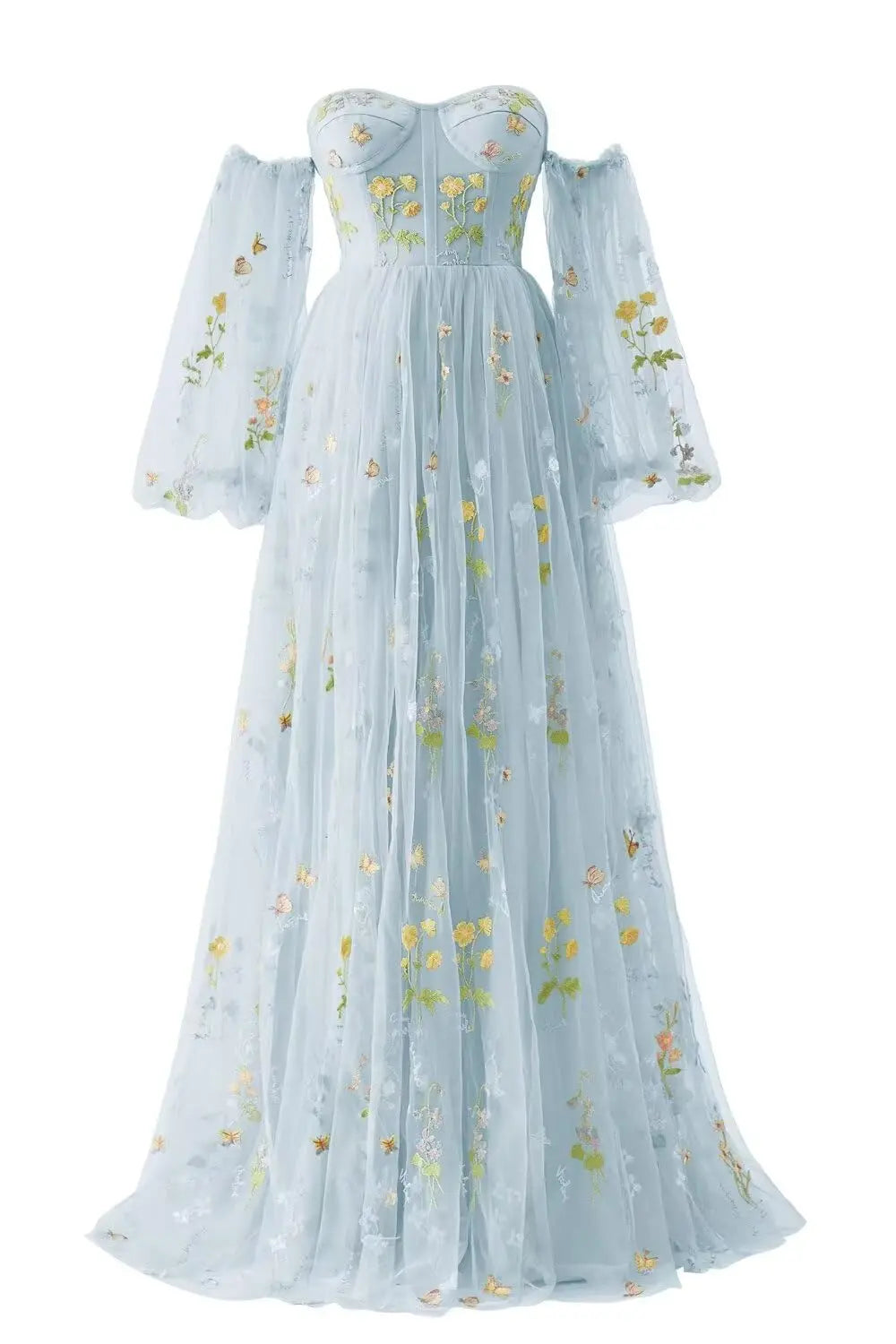 Lace Elegant Dress Women for Wedding Party Tulle Prom Dresses for Women Flower Embroidery A Line Formal Evening Party Gown