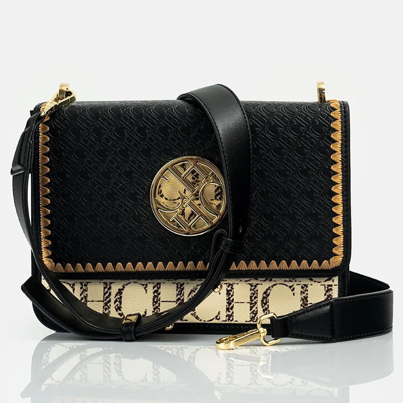 Solid Design Shoulder Bag Dark Letter Embossed Ladies Party Bag Exquisite Luxury Brand Fashion Vintage Design Handbag Classic