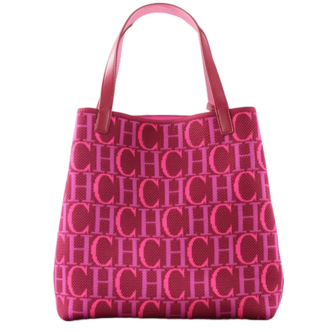 CH Brand Women's Handbag Autumn/Winter New Large Capacity Multi functional Letter Flyknit Design 2026 New Women's Tote Bag