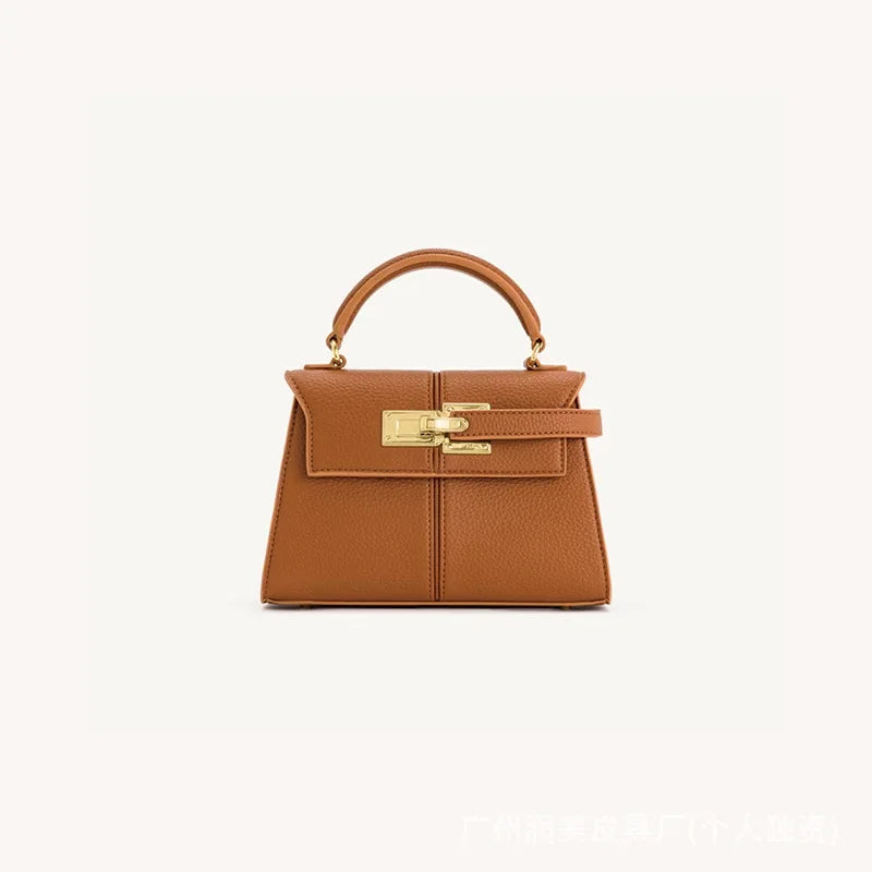 JW PEI Trapezoidal Bag, New Style, Genuine Leather, Women's Bag, High-End, Versatile, Crossbody Bag, Fashionable, Niche Style
