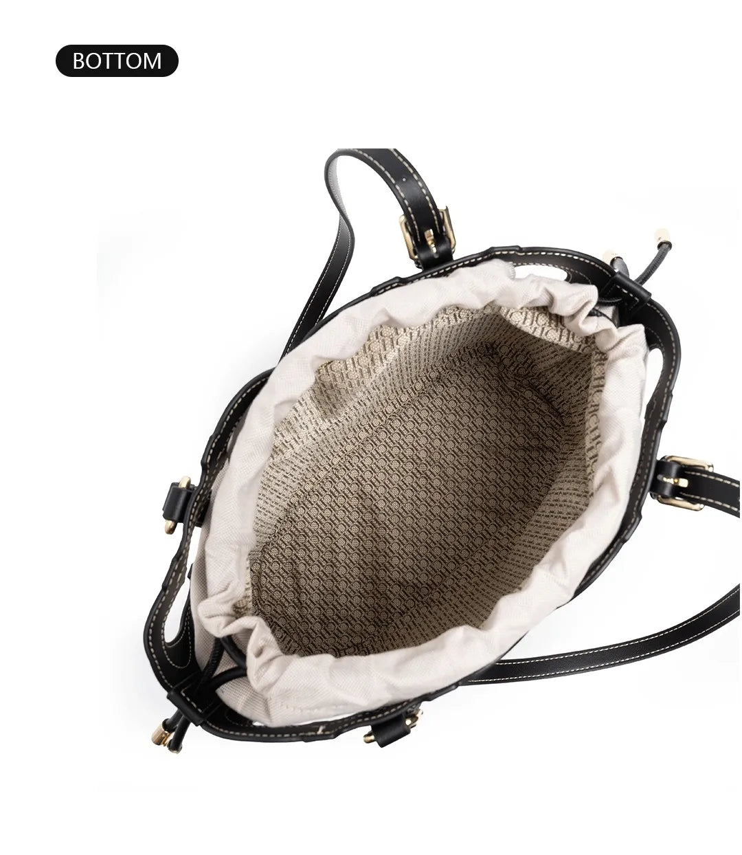 CH Tote Bag Cutout Logo  Large Capacity Drawstring Shoulder Handbag Luxury brand designer Hollow Out Fashion Bucket Bag