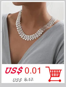 Ingemark Kpop Snake Chain Choker Necklace for Women Wedding On The Neck Temperament Ball Pendant Thin Link Party Jewelry