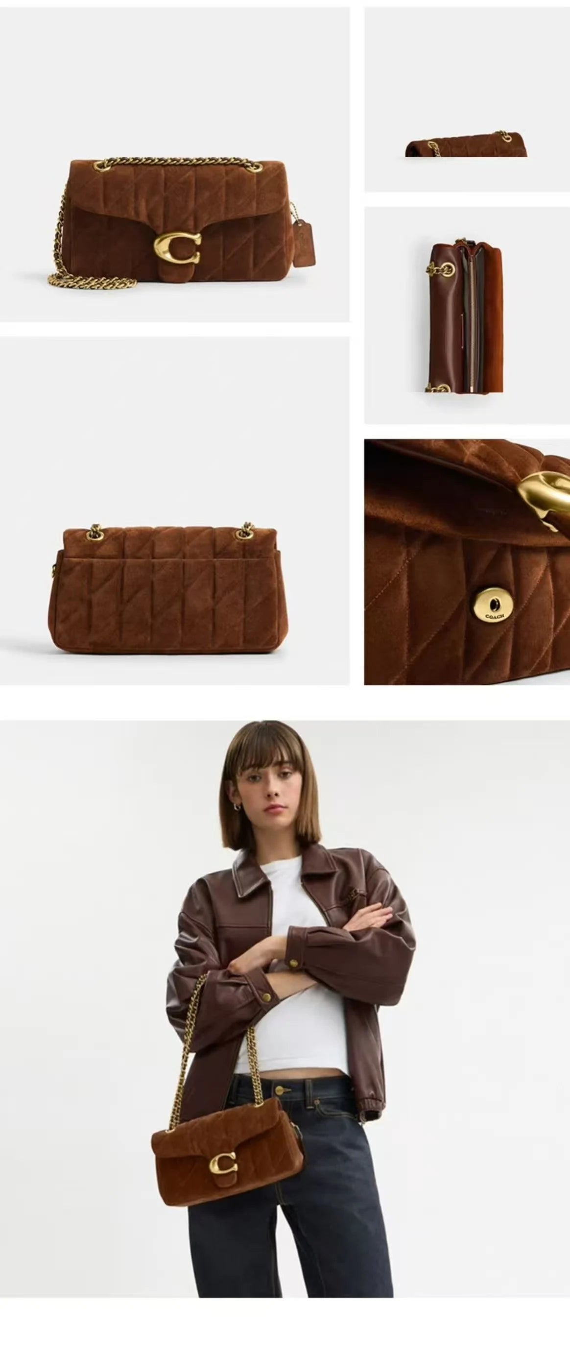 2026 high-end fashion diamond patterned chain shoulder crossbody bag, buy a small square bag and make a profit