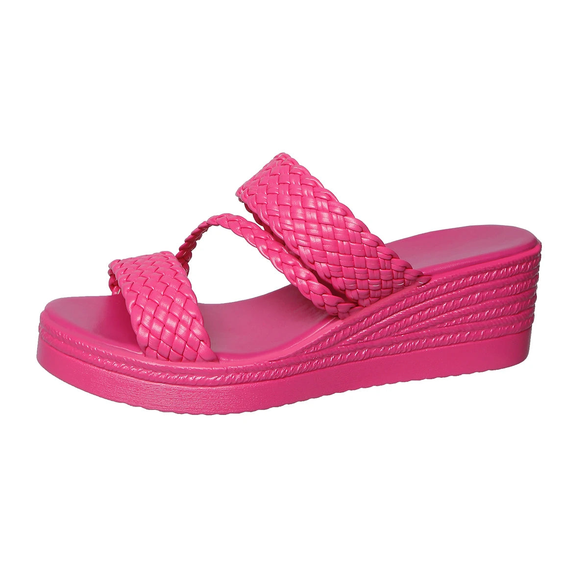 Women Wedges Sandals 2026 New Summer Women Slip on High-heeled Fashion Woman Shoes Comfortable Flower Outdoor Platform Sandals