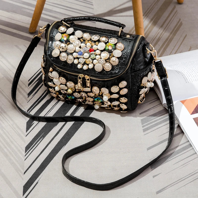 Handbag for women purses and handbag luxury Designer Handmade Women's bag Casual black bucket Female Messenger shoulder Bag new