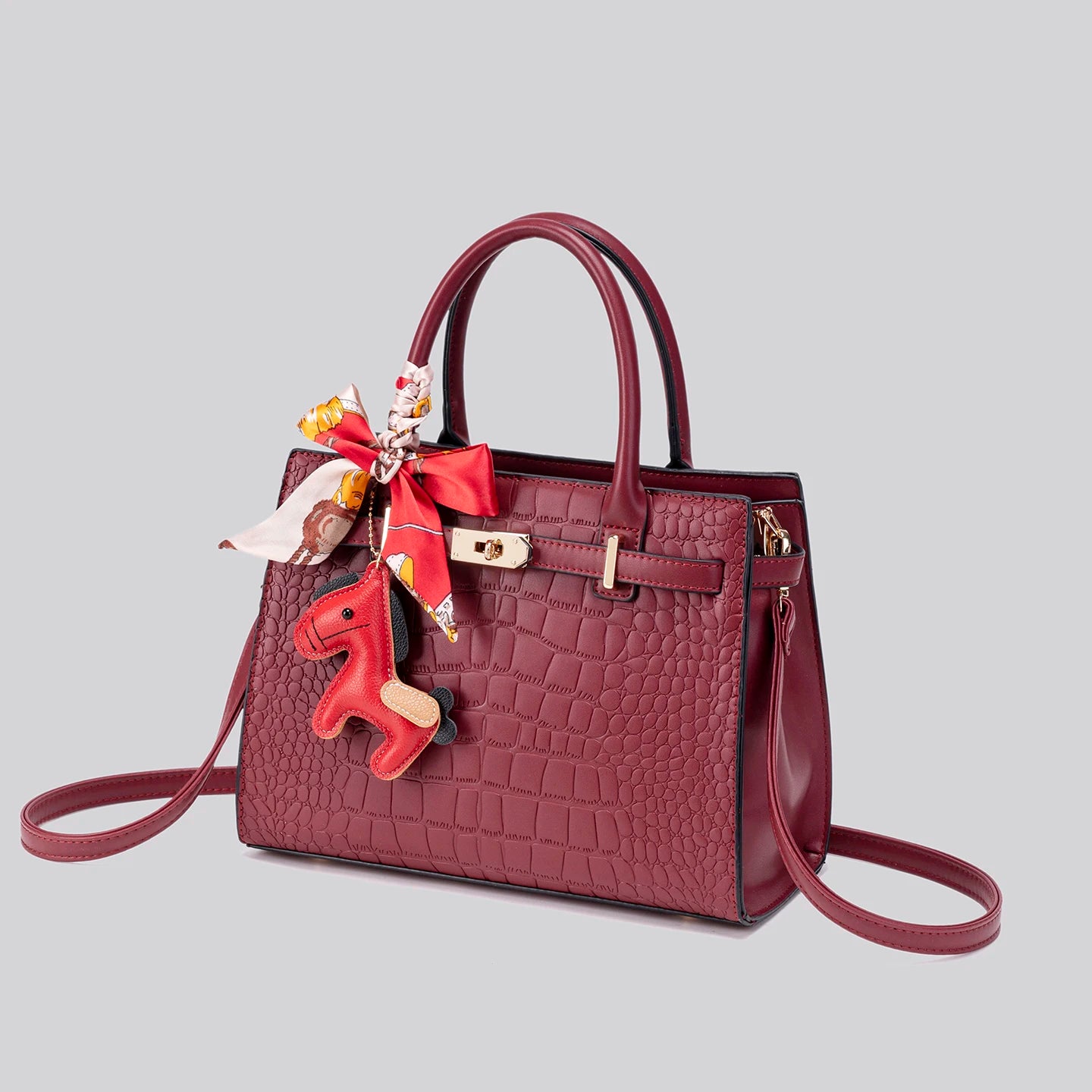 large-capacity multi-functional crossbody bag, PU leather