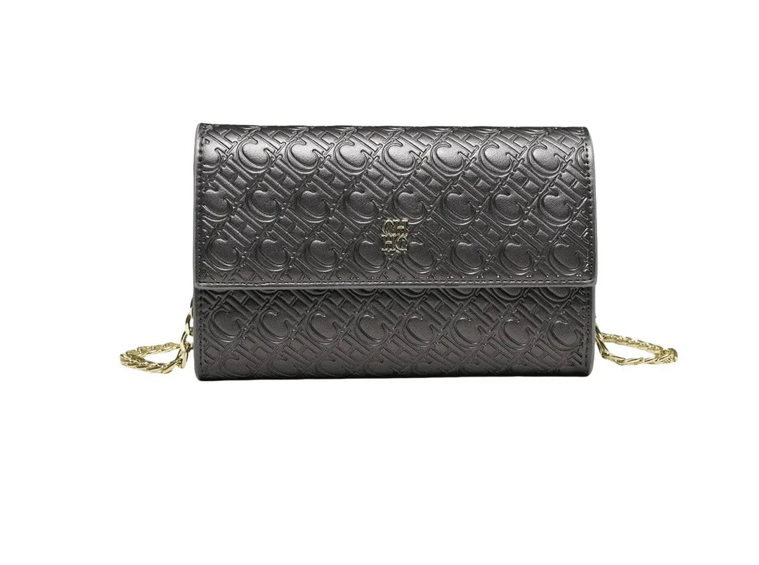 CH Exquisite Craftsmanship Women's Crossbody Bag Light Luxury Design Chain Bag Letter Elements Color Blocked Women's Chain Bag