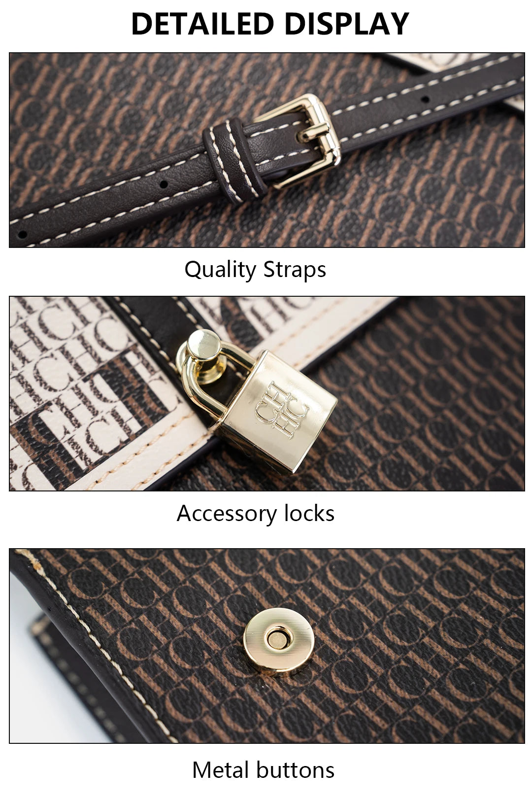 New Casual Women's Crossbody Bag Exquisite And Fashionable Handbag Niche Light Luxury Brand With Lock Design Trendy Designer's