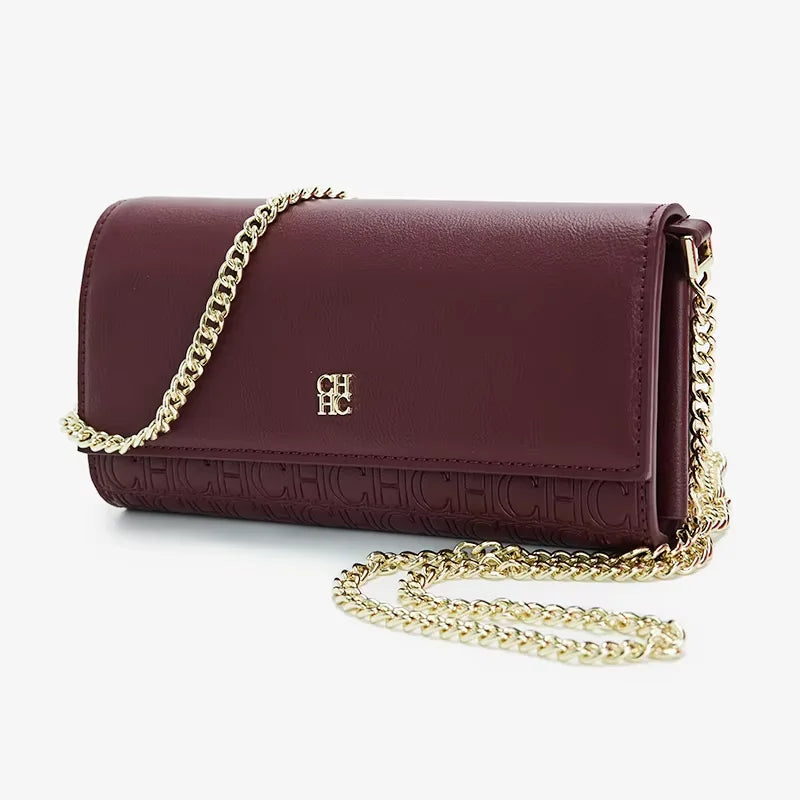 Brand Ladies Shoulder Bag High Quality Fashion Pure Colour Ladies Senior Sense Shoulder Bag Letter Print Design Temperament