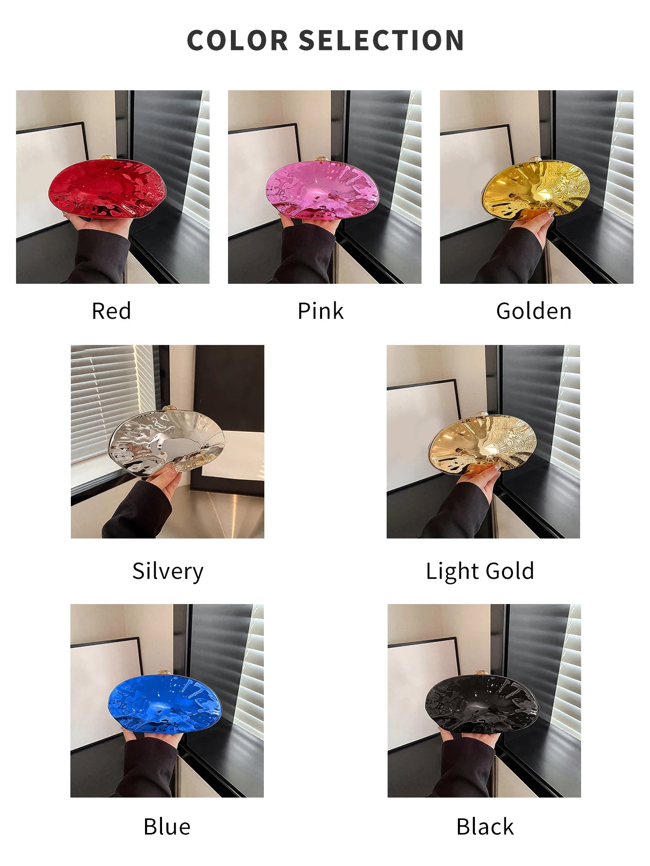 Shell Shaped Dinner Handbag Fashion Acrylic Chain Clutch Large Capacity Wallet New Banquet Party Women's Crossbody Shoulder Bag