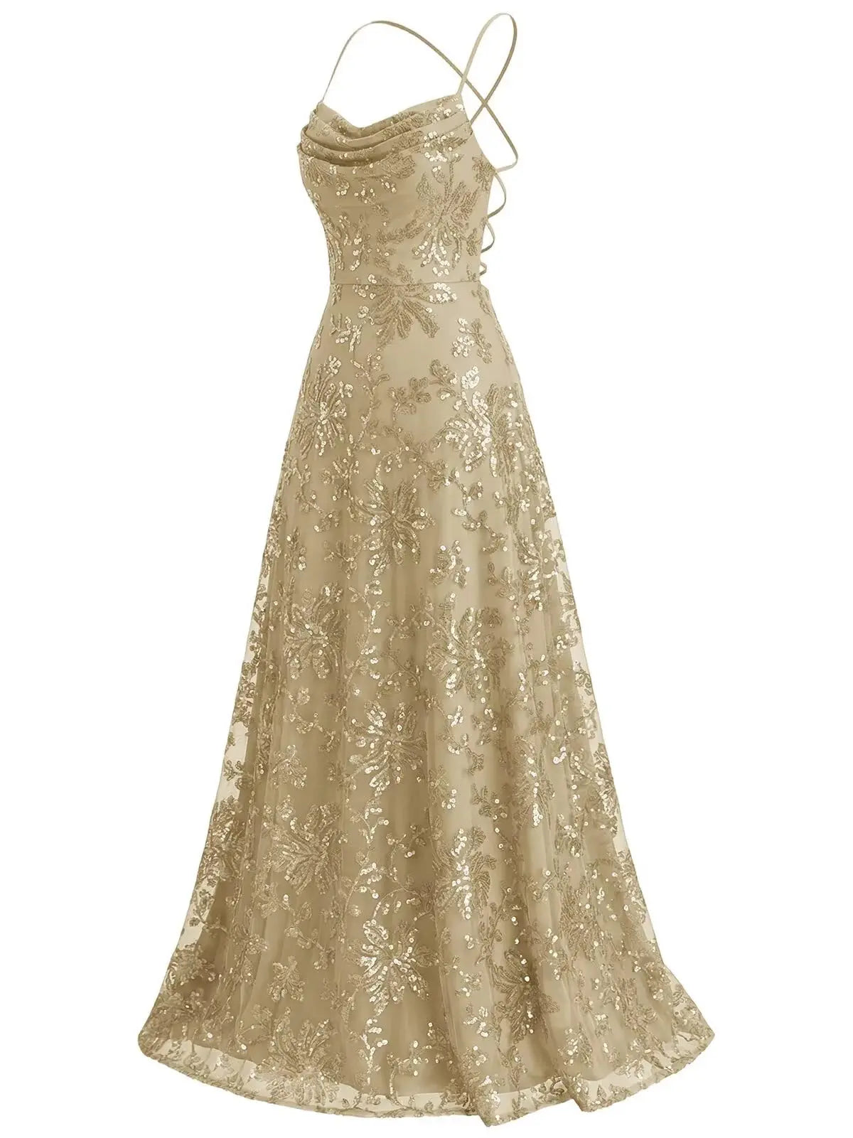 Lace Sequin Long Prom Dresses for Women 2026 Sparkly Pleated A Line Formal Evening Ball Gown Women Elegant Party Dresses
