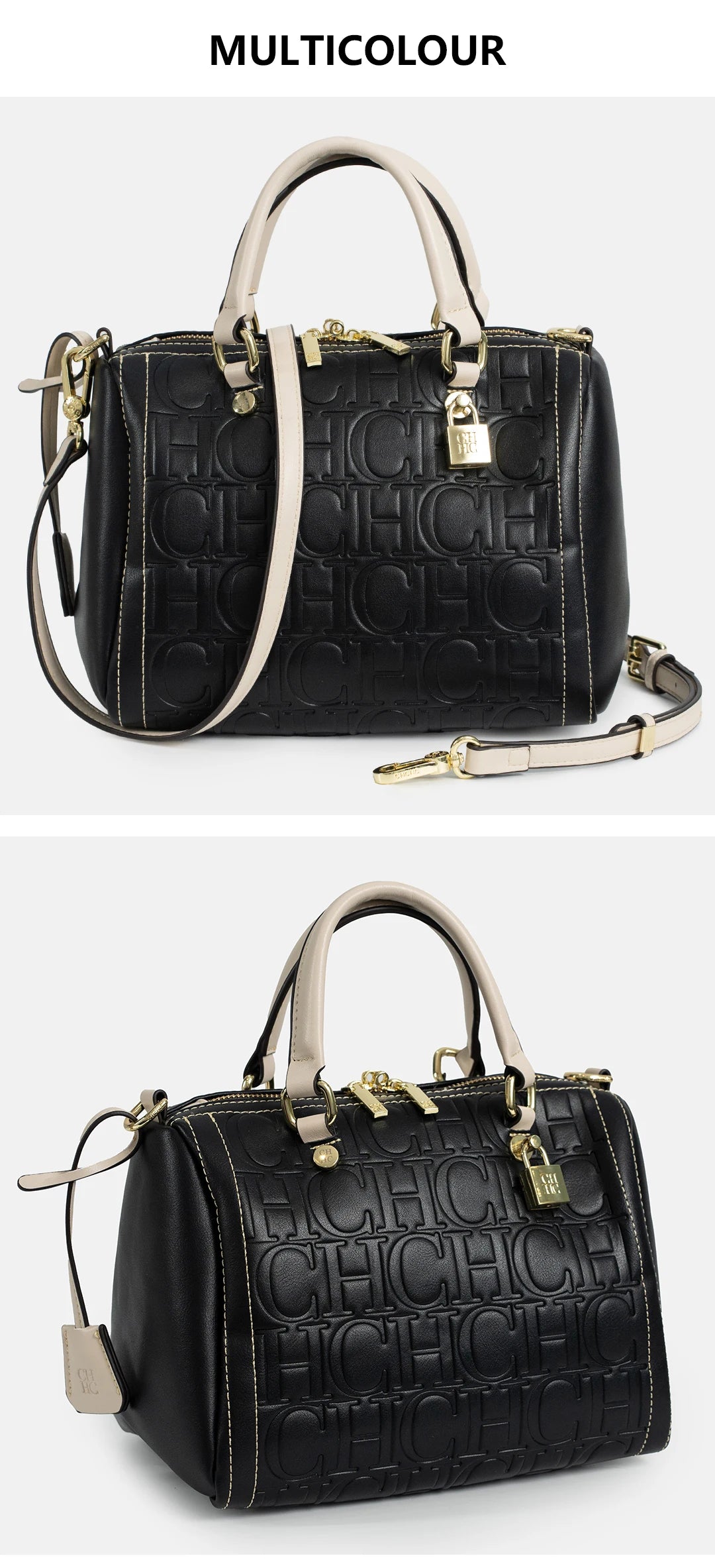 CH New Exquisite Handbag Spring and Summer High-quality Letter Print Multi-Scene Available 2026 Boston Crossbody Bag