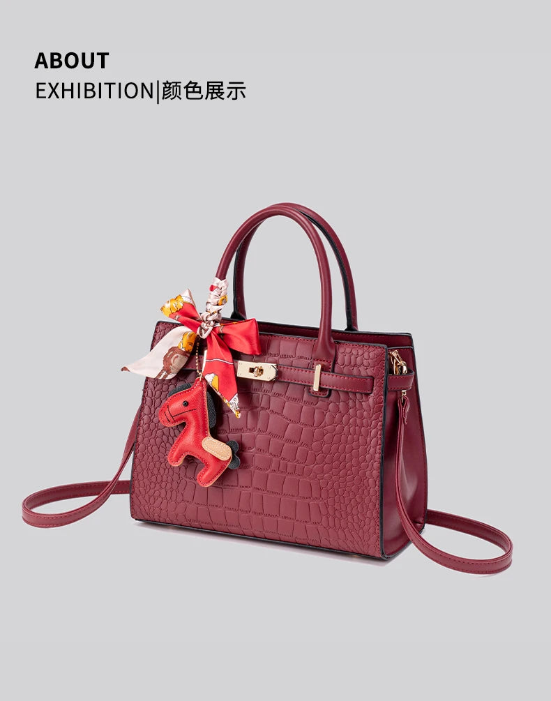 large-capacity multi-functional crossbody bag, PU leather