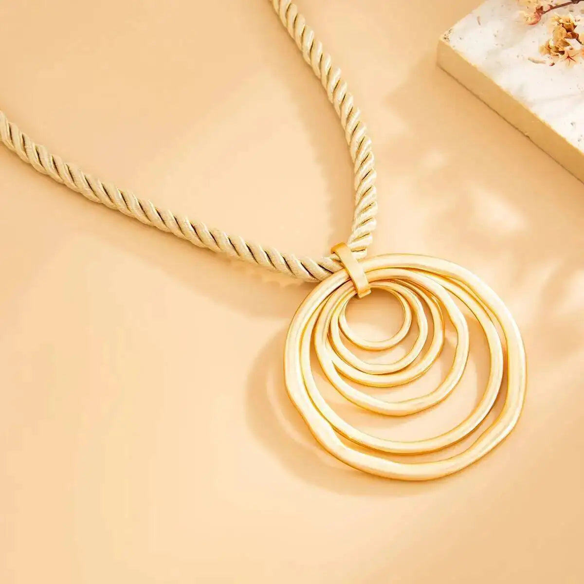 KunJoe Hip Hop Hollow-out Geometric Square Pendant Necklace Women 2026 Fashion Adjustable Rope Chain Necklace Party Jewelry Gift