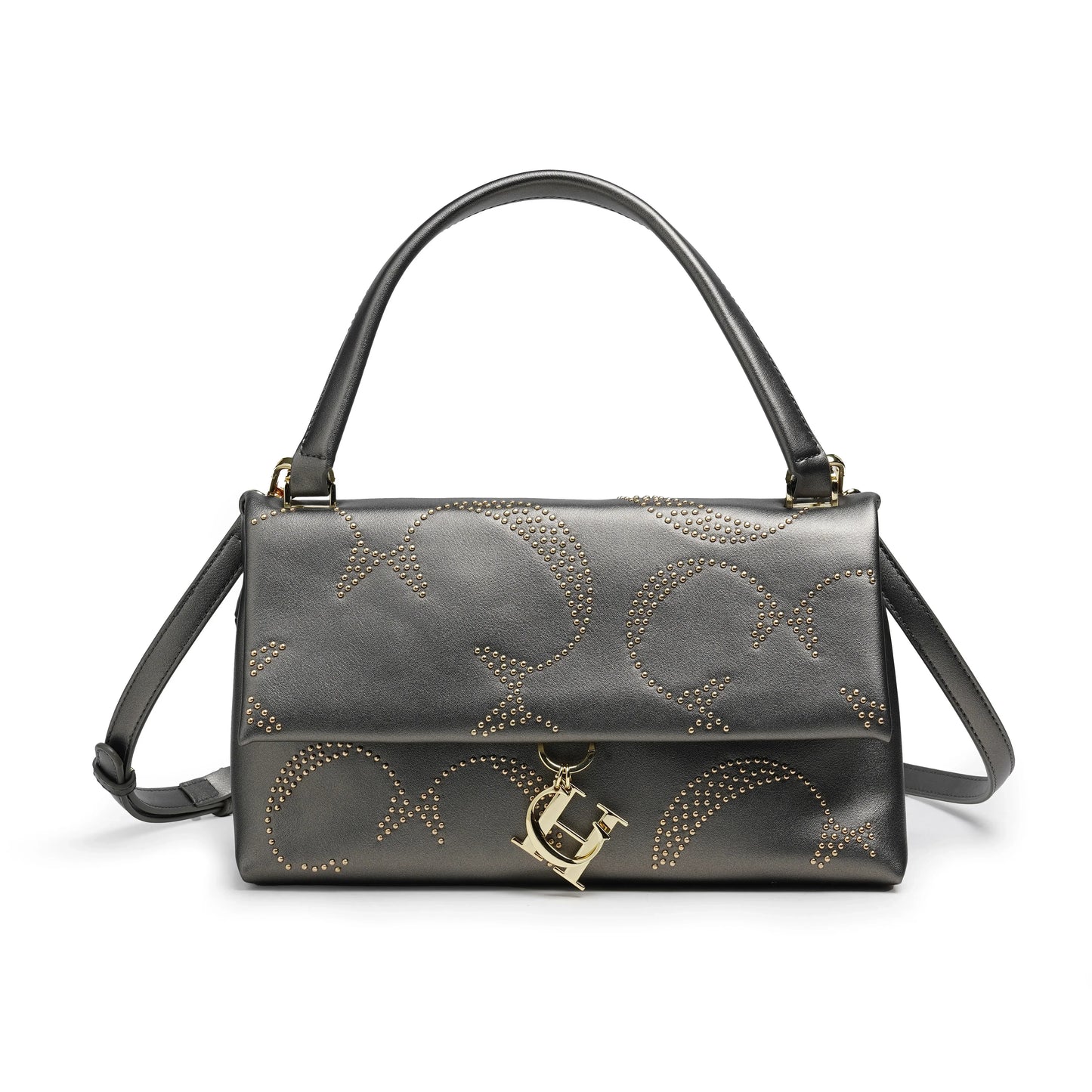 CH Gold Women's Chain Crossbody Bag Women's Bags Metallic Rivet Decoration Luxury Women's Bags Luxury Brand Fashion Designer