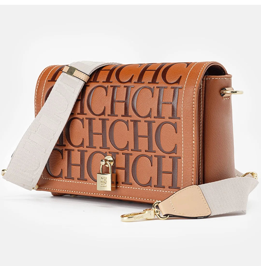 New Crossbody Bag Letter Print High Quality Woman's Brand Trend Vintage Fashion Elegant 2025 Classic Style Ladies Bag