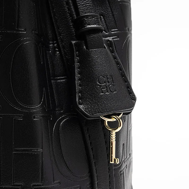 CH High Quality Fashion Ladies Shoulder Bag Senior Sense Pure Colour Letter Print Design Temperament Tote Bag Large Capacity