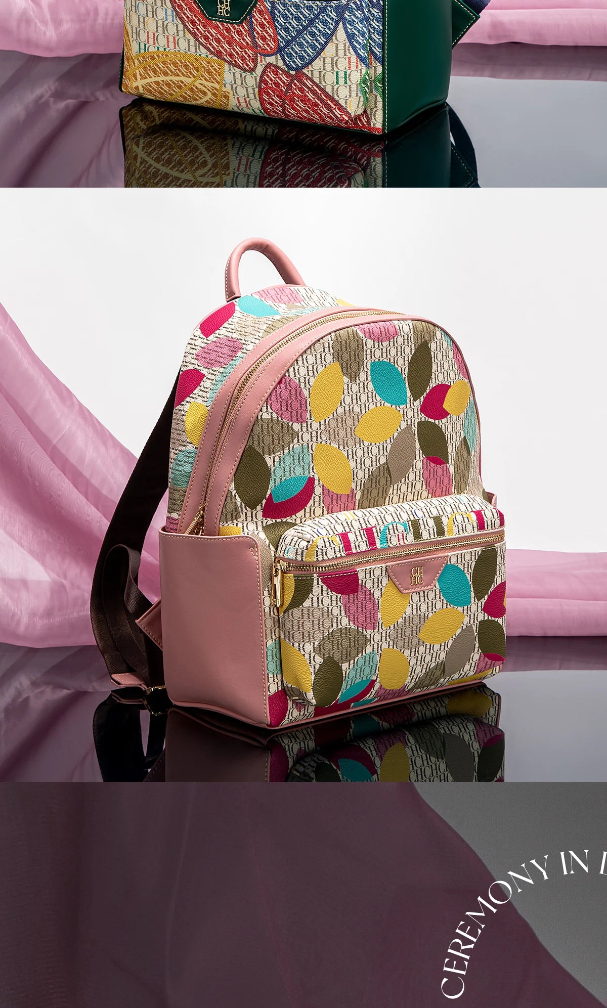 CH Unique Printed Design Women's Backpack Rugged Backpack Fashion Women's Backpack New 2025 Large Capacity Printed Travel Bag