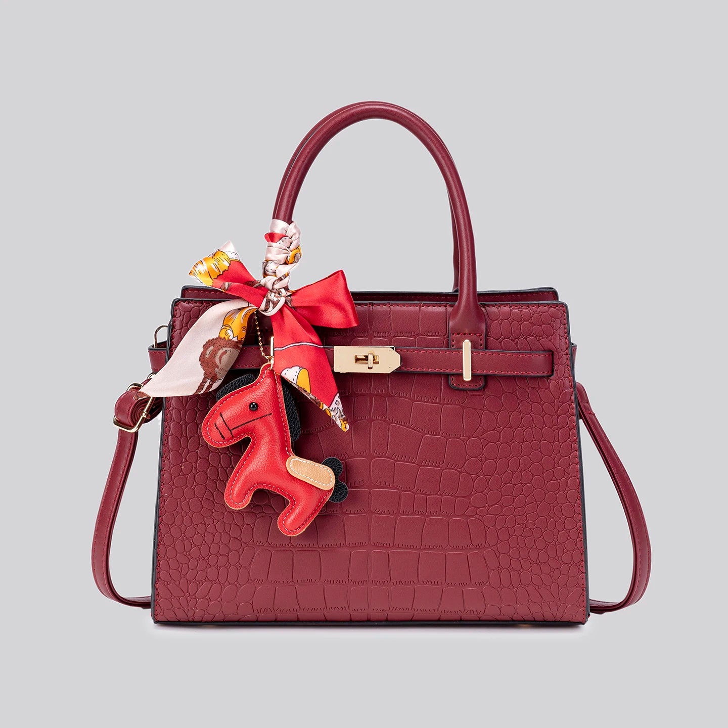 large-capacity multi-functional crossbody bag, PU leather