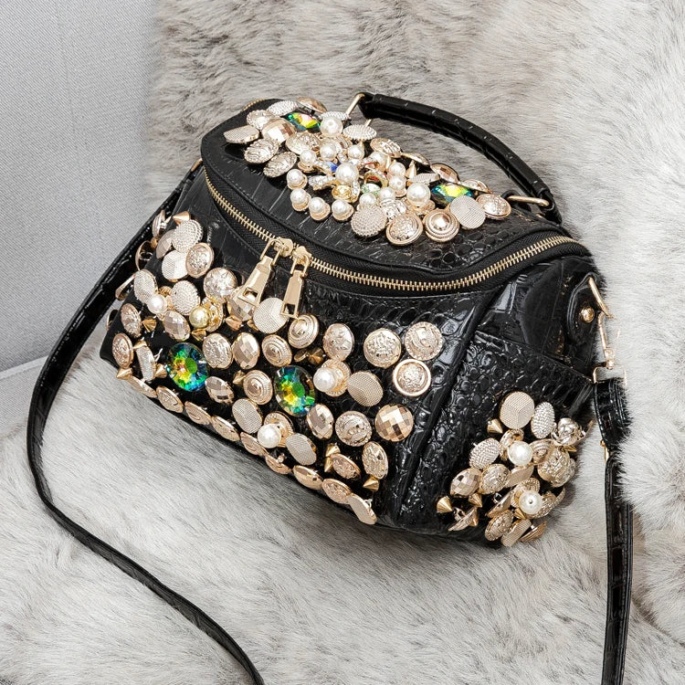 Handbag for women purses and handbag luxury Designer Handmade Women's bag Casual black bucket Female Messenger shoulder Bag new