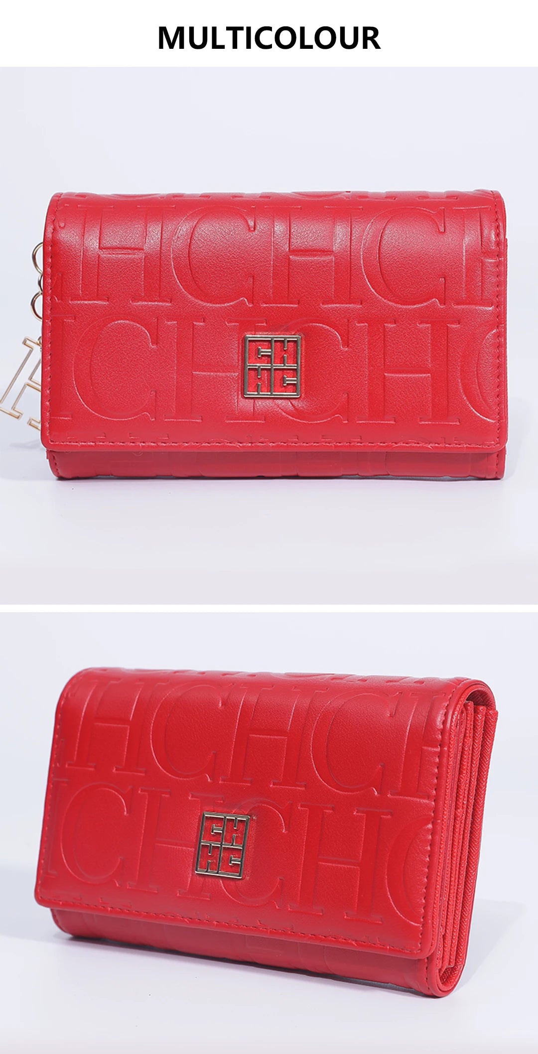 CH Luxury Card Bag Minimalist Chic Embossed Design Wallet Stylish Women Accessory Compact Multi Slot Card Holder Daily Essential