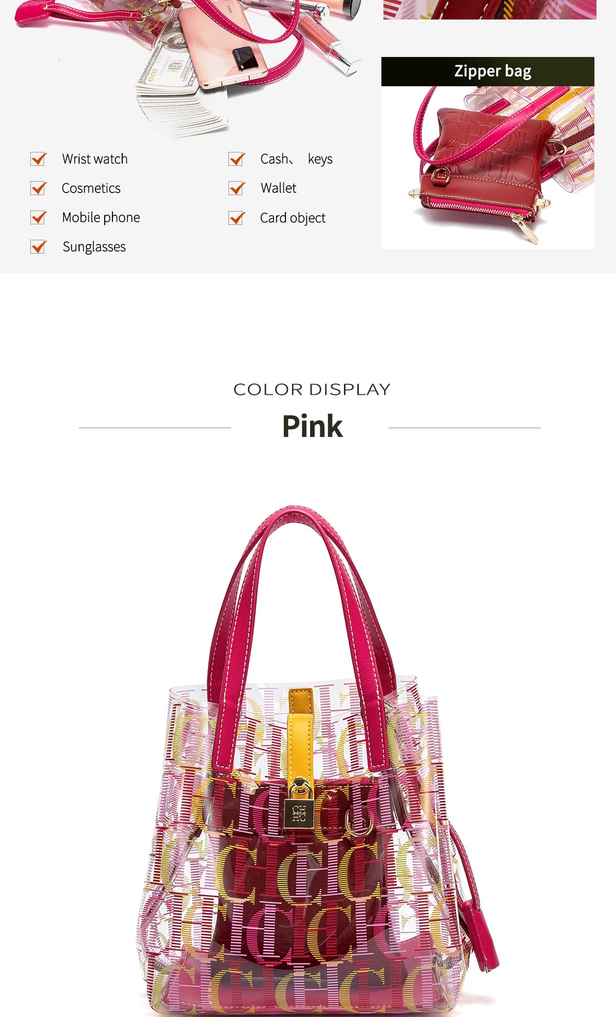 New Creative Personalization Trend Transparent Women's Bag Shoulder Bag Luxury Brand 2026 Fashion Design Trend Women's Handbag