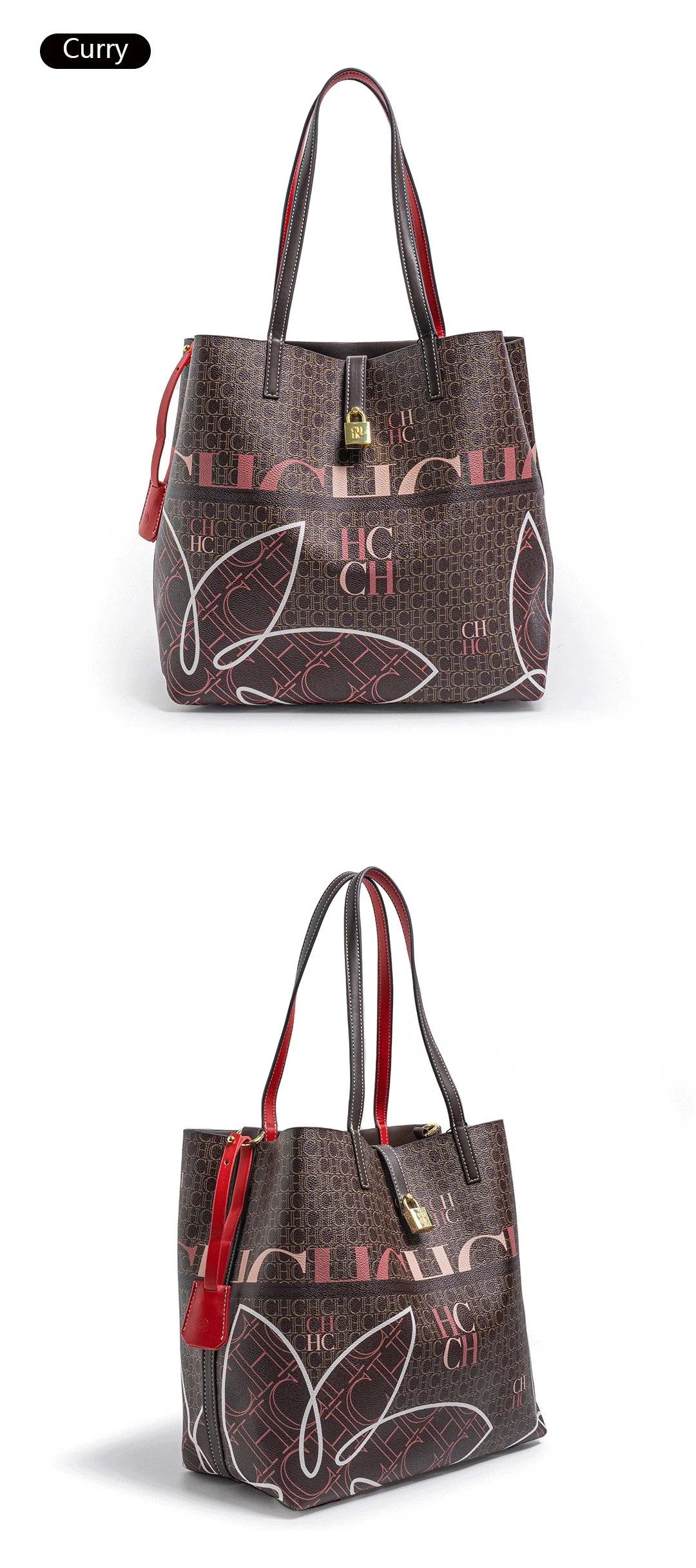 CH Simple Atmosphere Style Women's Handbag Fashion Women's Handbag Unique Print Design Women's Large Capacity Commuter Bag