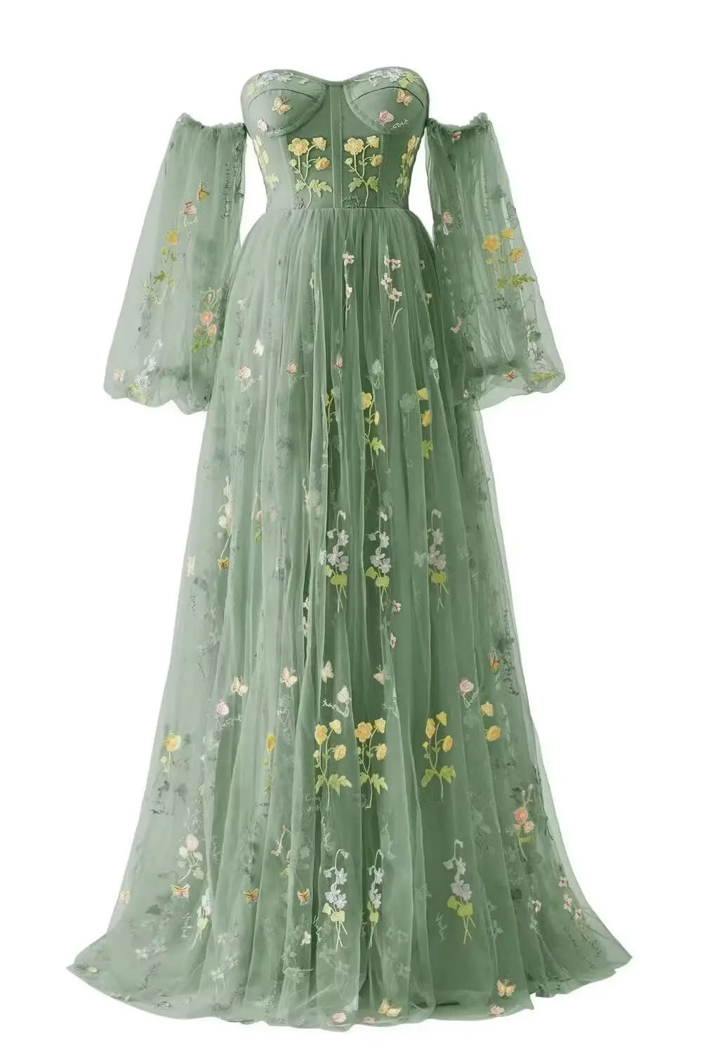 Lace Elegant Dress Women for Wedding Party Tulle Prom Dresses for Women Flower Embroidery A Line Formal Evening Party Gown