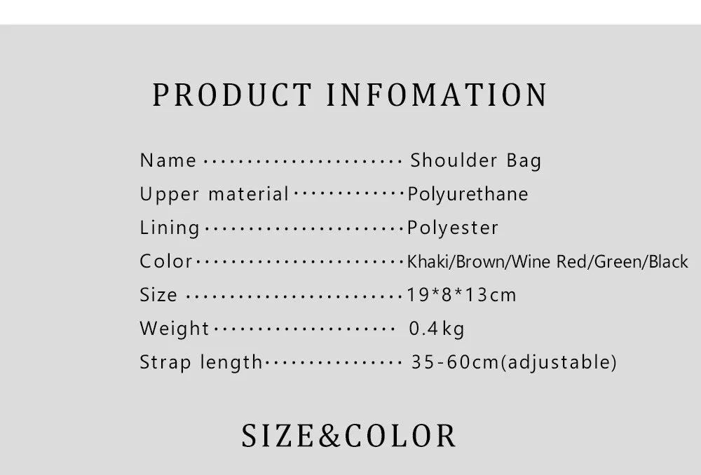Fashion Design Model Metal Accessories Buckle Women's Shoulder Bag Luxury Brand 2025 New Fashion Solid Colour Printed Head Bag