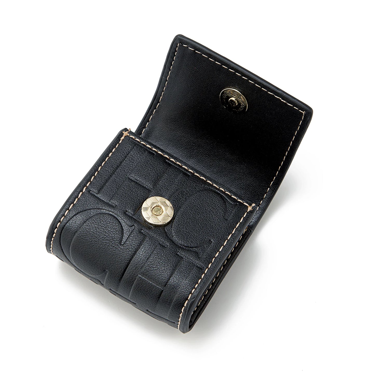 CH Bluetooth Headset Case Lock Design Premium Embossed Pattern With Key Ring Fits Various Earbud Sizes Fashion Compact Accessory