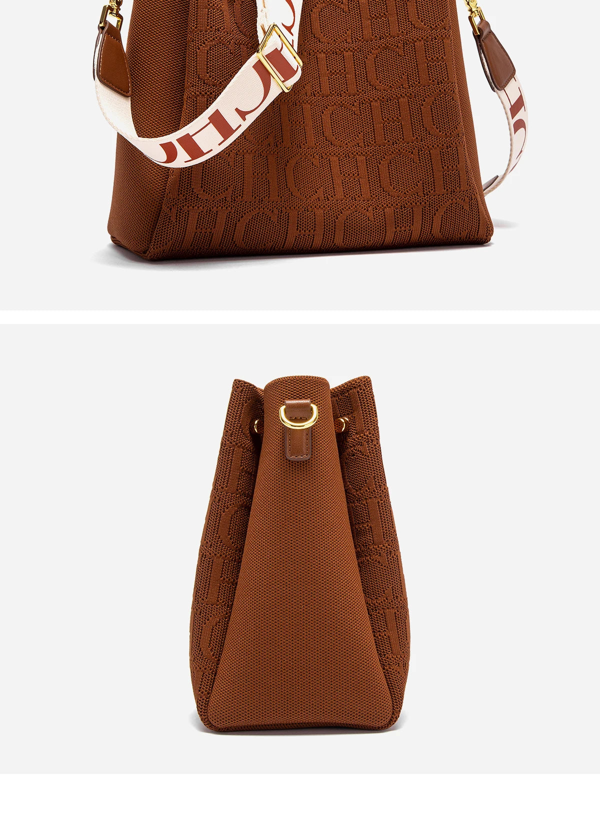 Crossbody Bag Synthetic Leather Purse for Women, Large Capacity 25.5x22.5x13cm Lightweight Bag, 5 Color Options