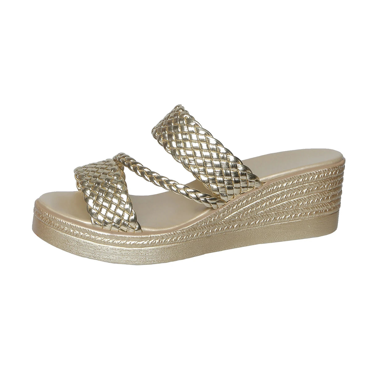 Women Wedges Sandals 2026 New Summer Women Slip on High-heeled Fashion Woman Shoes Comfortable Flower Outdoor Platform Sandals
