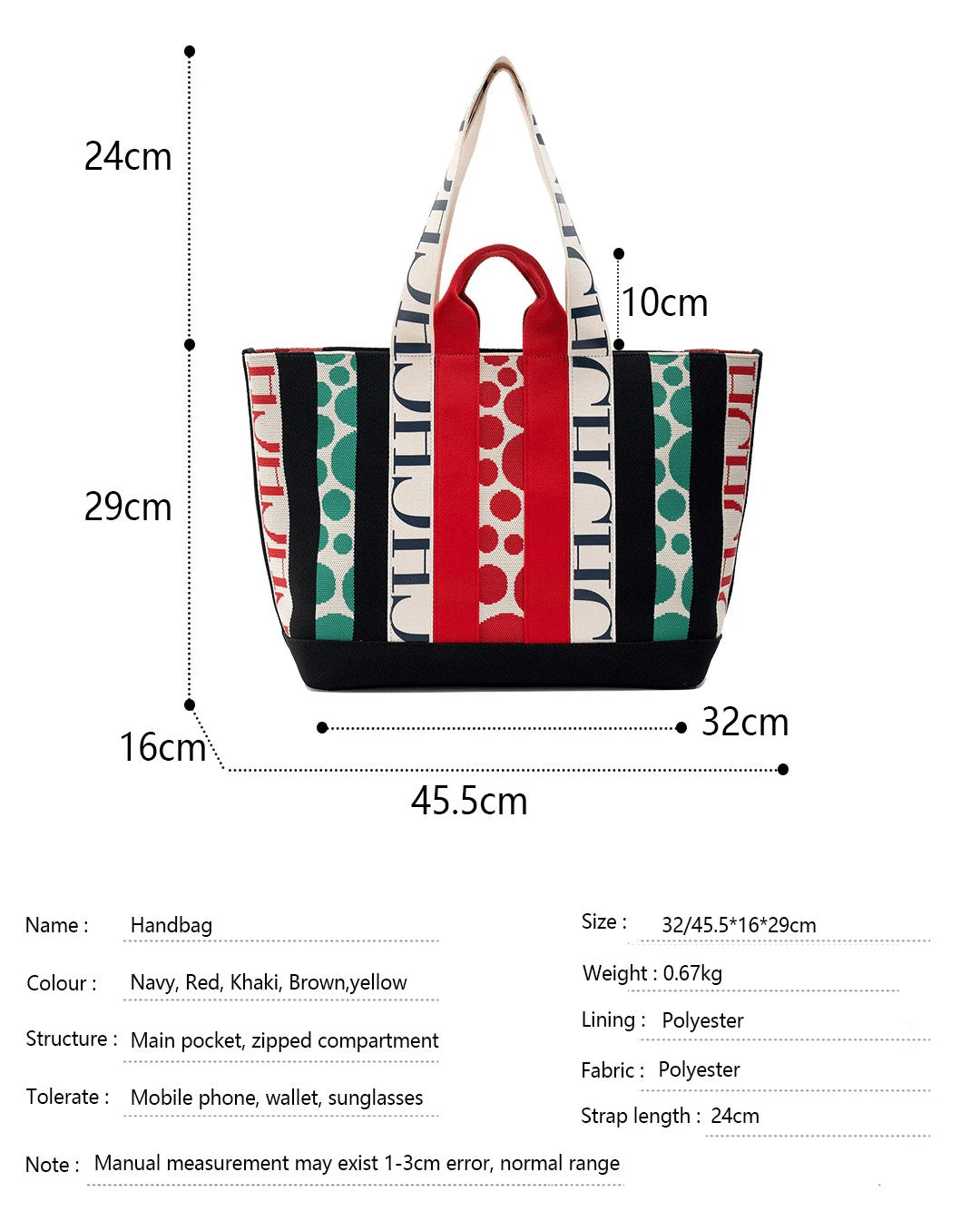 CH Classic Ladies Crossbody Bag Large Capacity Commuter Style Ladies Tote Bag Simple Stripe Design Ladies Shoulder Bag Letters
