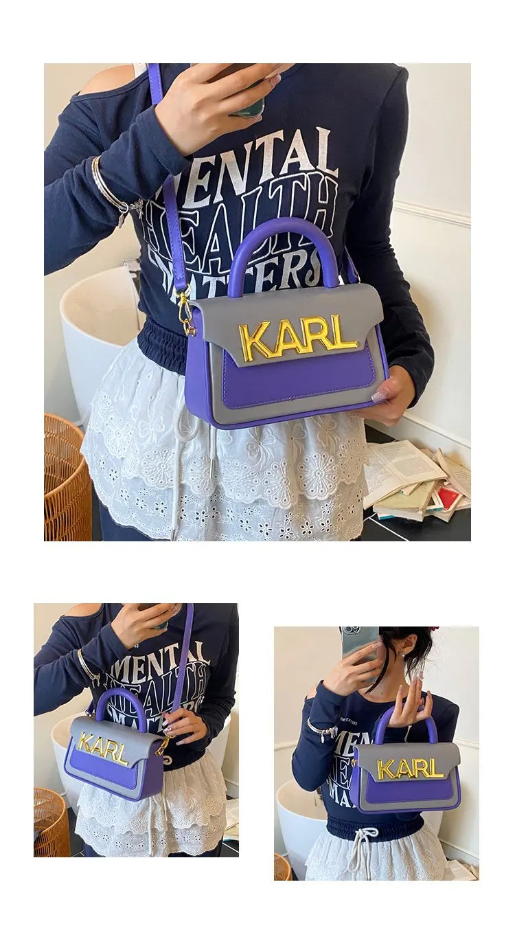Solid Color Diaper Bag Letter Logo High End Minimalist Trendy Tote Bag For Women Shoulder Bag Large Capacity