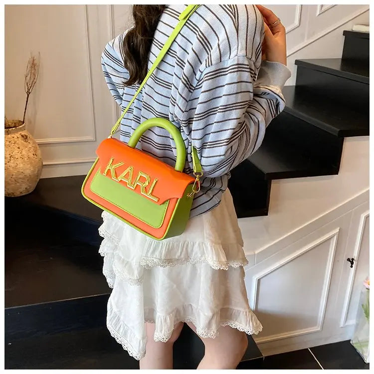 Solid Color Diaper Bag Letter Logo High End Minimalist Trendy Tote Bag For Women Shoulder Bag Large Capacity