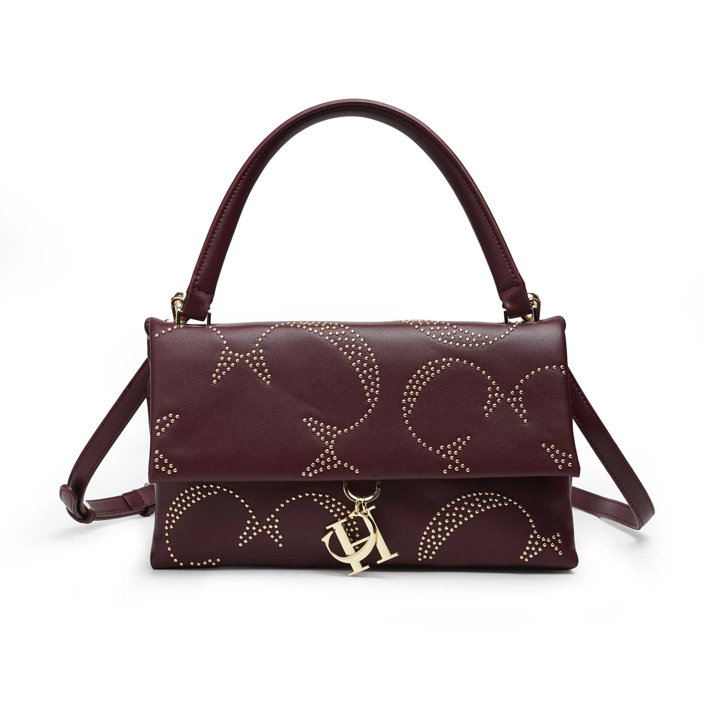 CH Gold Women's Chain Crossbody Bag Women's Bags Metallic Rivet Decoration Luxury Women's Bags Luxury Brand Fashion Designer